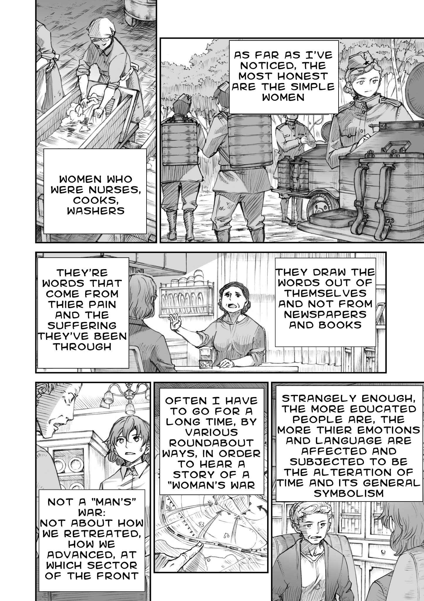 Page 4 Chapter 13 Sensou wa Onna no Kao wo Shiteinai