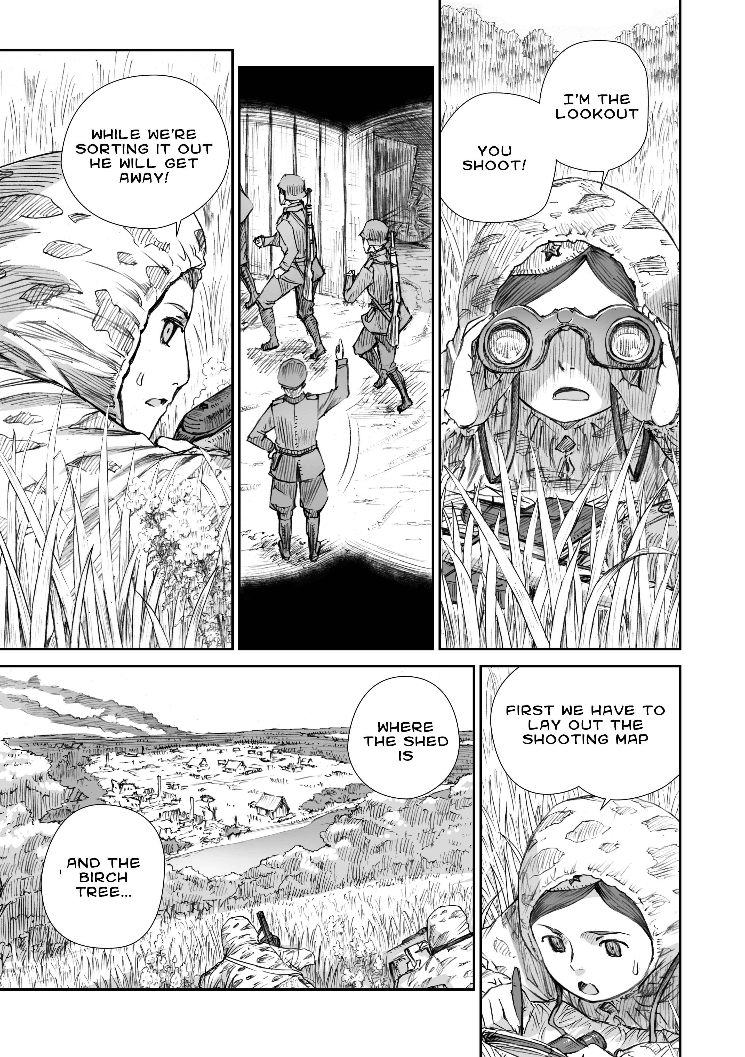 Page 13 Chapter 9.2 Sensou wa Onna no Kao wo Shiteinai