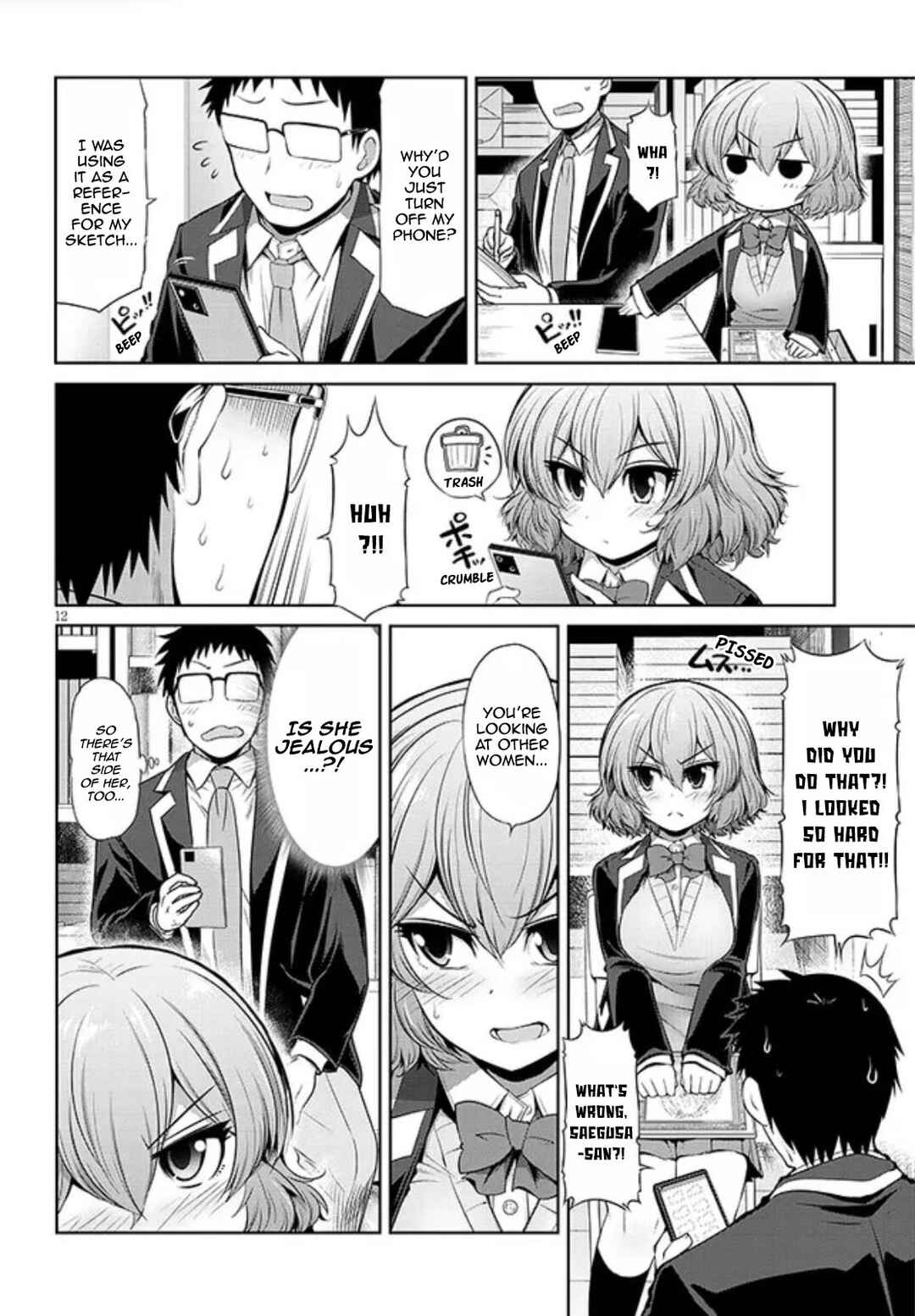 Page 12 Chapter 3 Saegusa-san wa Megane-senpai to Koi wo Egaku