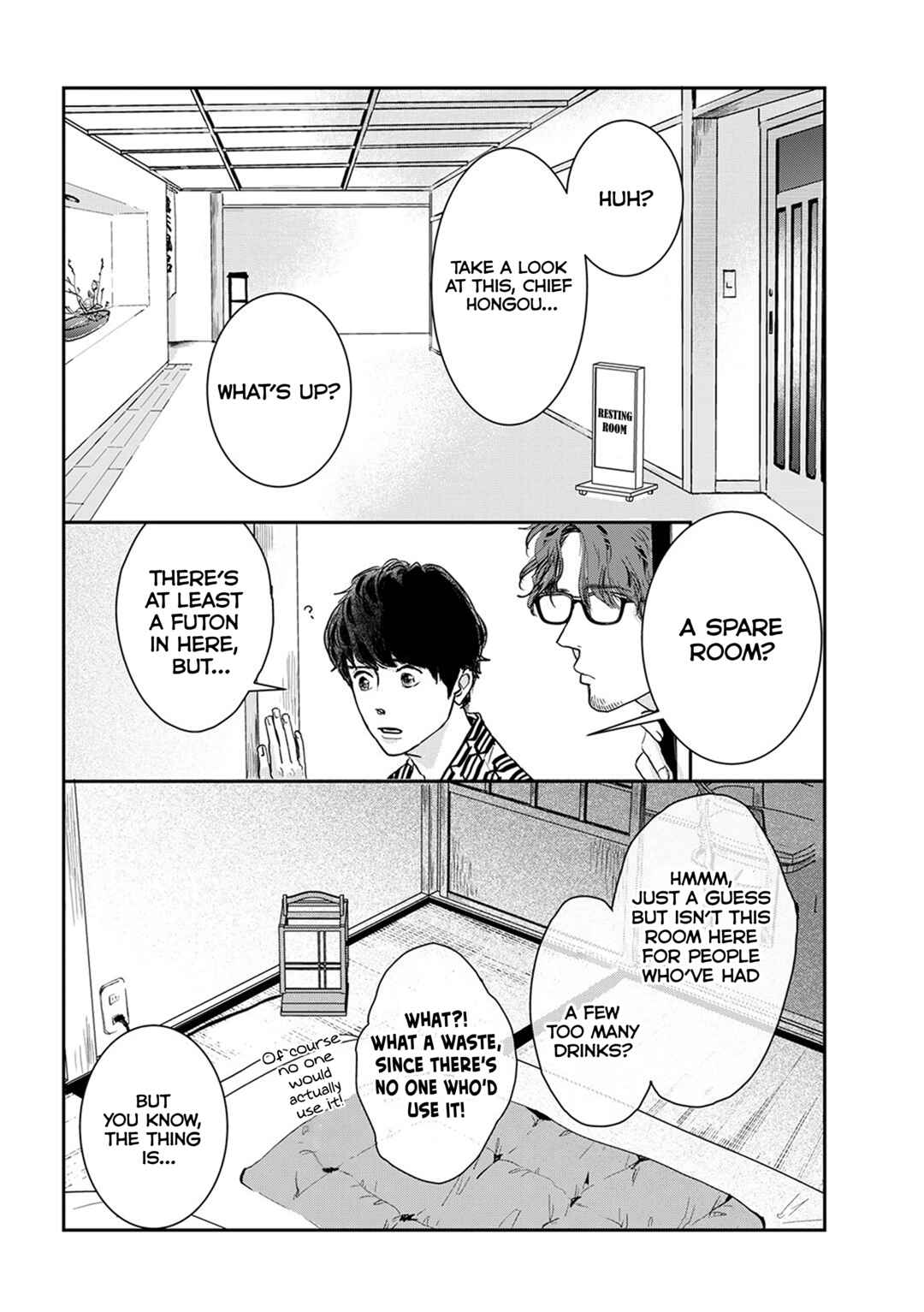Page 14 Chapter 9.4 Me no Doku Sugiru Shokuba no Futari