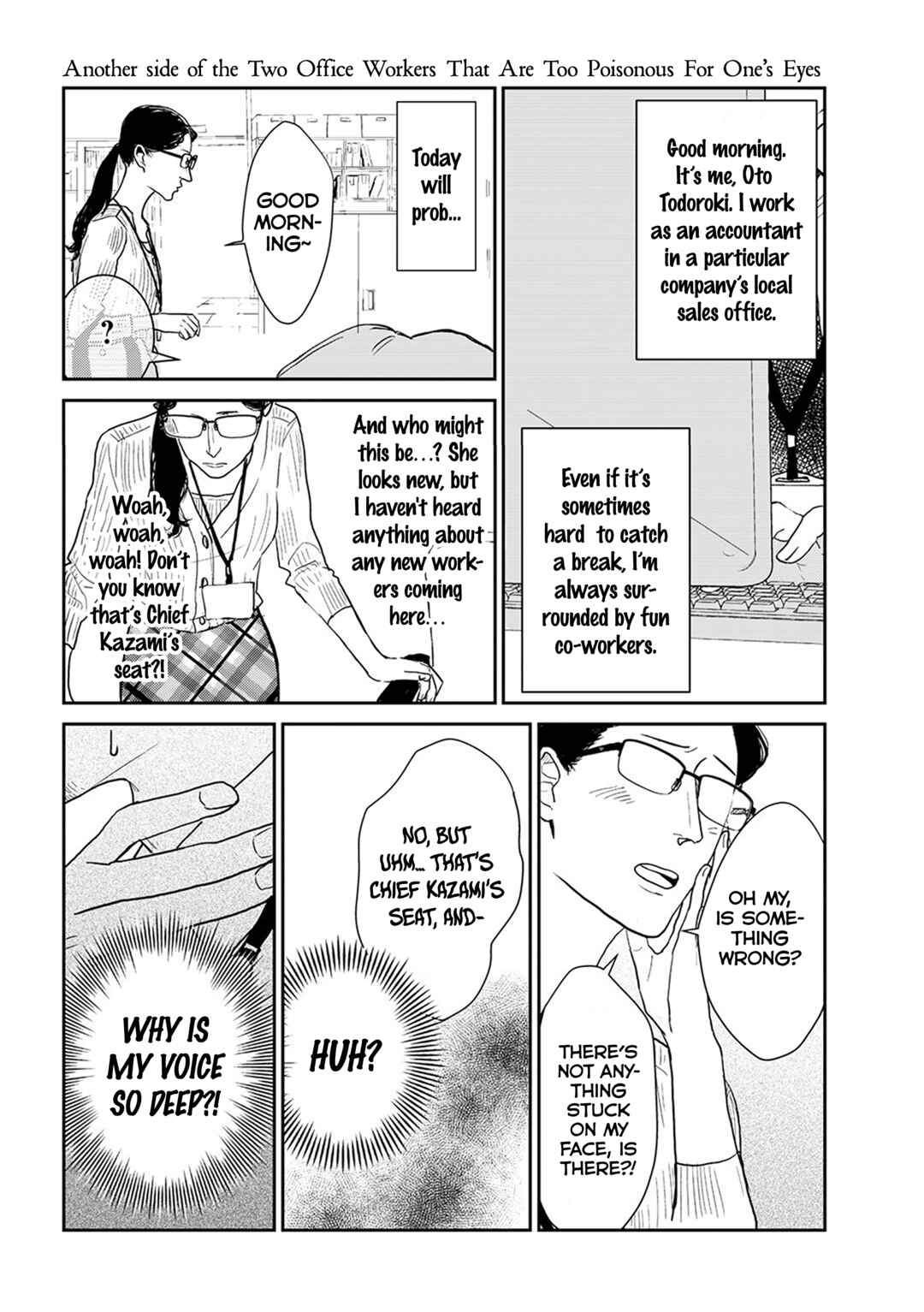 Page 2 Chapter 9.1 Me no Doku Sugiru Shokuba no Futari