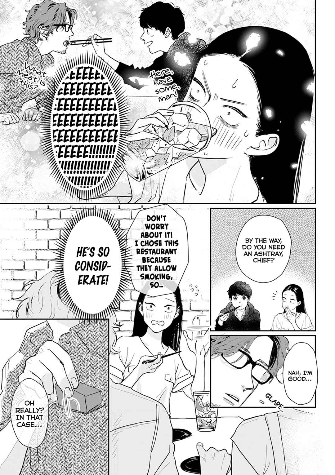 Page 9 Chapter 11 Me no Doku Sugiru Shokuba no Futari