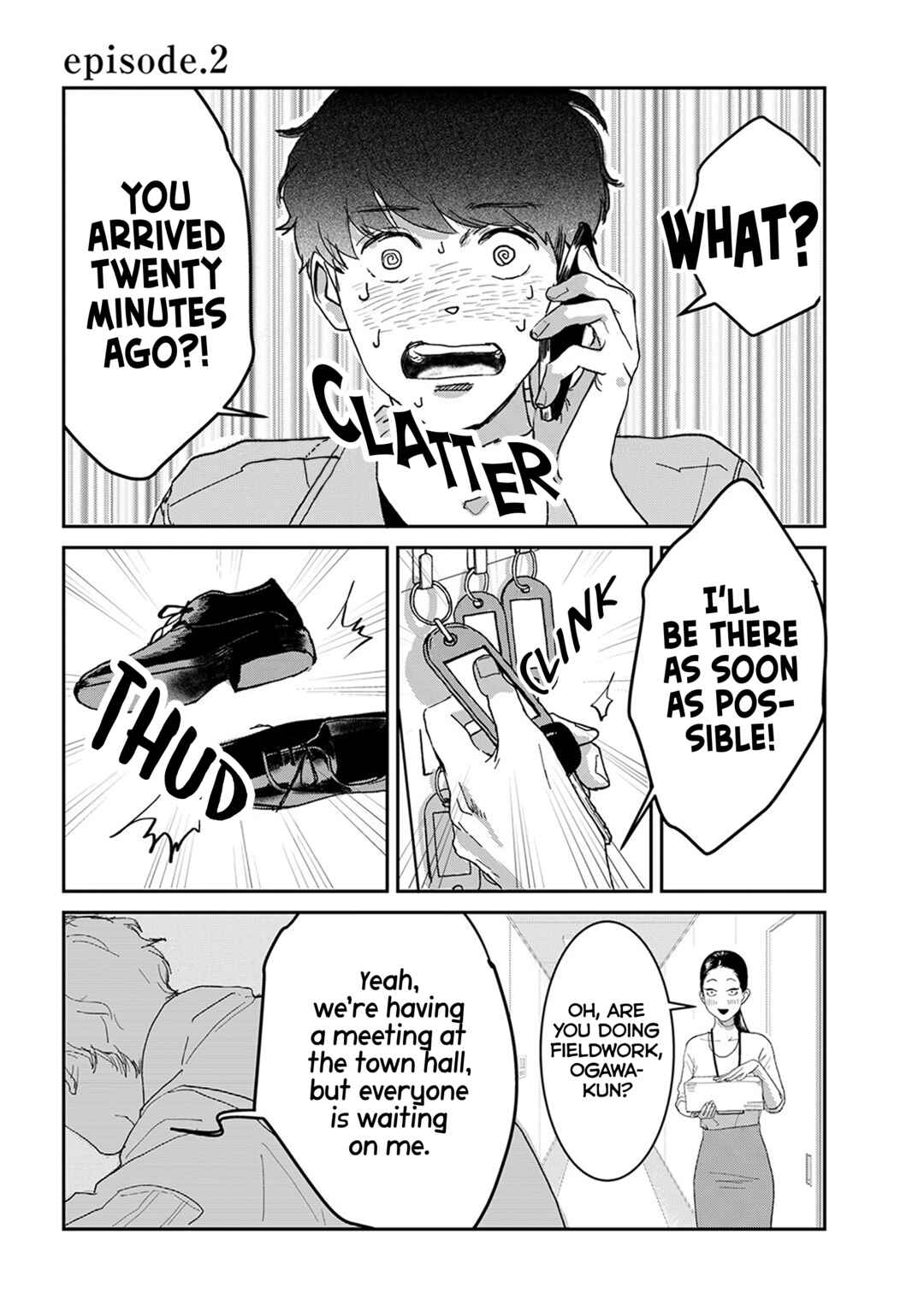 Page 2 Chapter 2 Me no Doku Sugiru Shokuba no Futari