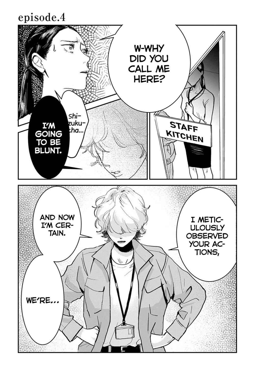 Page 1 Chapter 4 Me no Doku Sugiru Shokuba no Futari