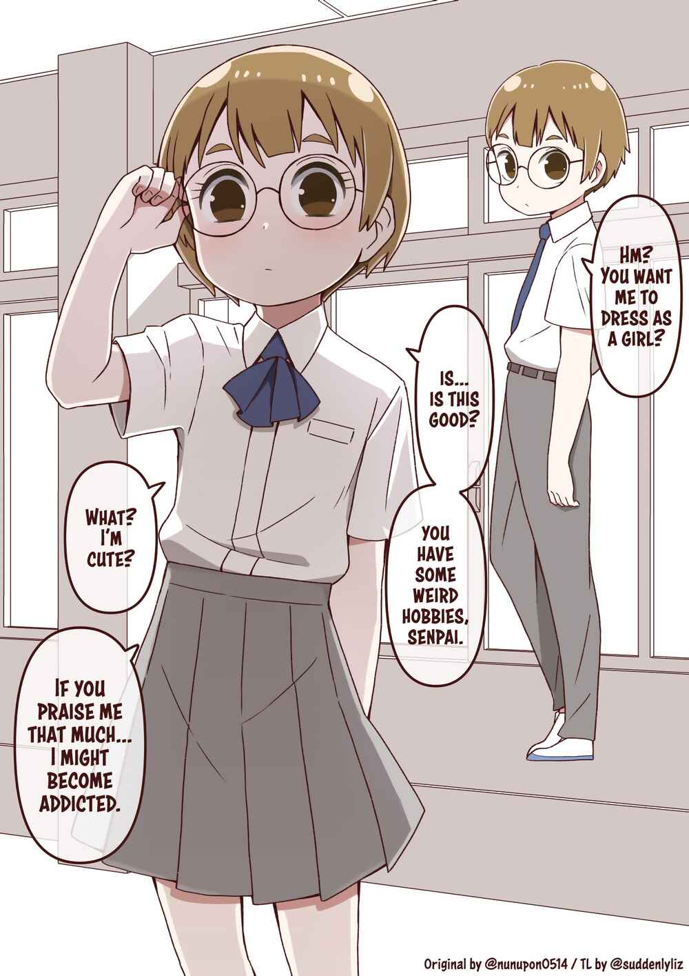 Page 1 Chapter Unknown_6b8c I Asked My Junior, Who Seemed to Have the Talent, to Dress Up as a Girl.
