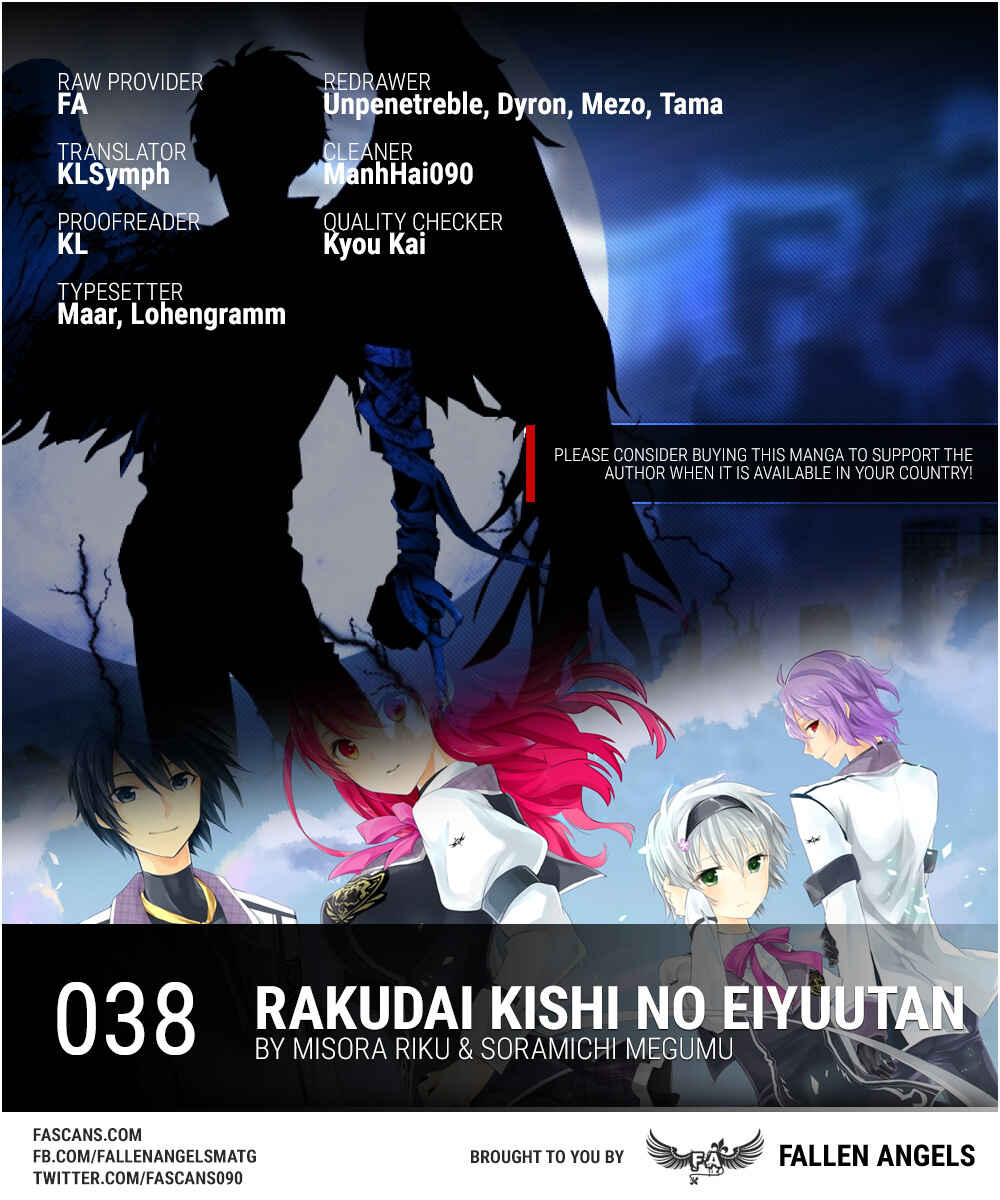 Page 1 Chapter 38 Rakudai Kishi no Eiyuutan