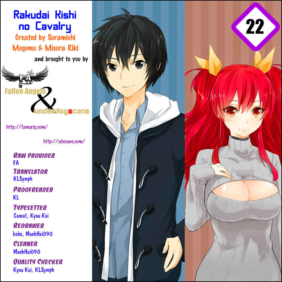 Page 1 Chapter 22 Rakudai Kishi no Eiyuutan