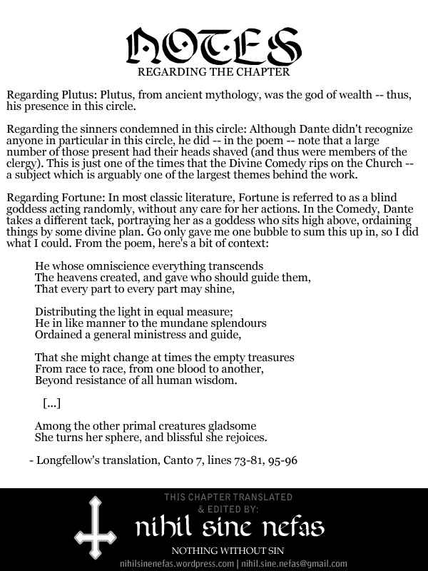 Page 18 Chapter 7 Dantes Divine Comedy