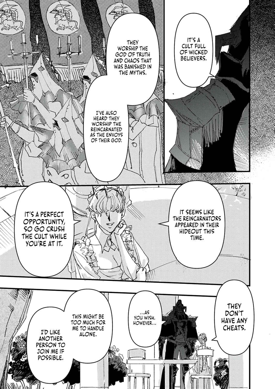 Page 33 Chapter 6 Saikyou no Shounen Seikishi, Tenseisha o Karu