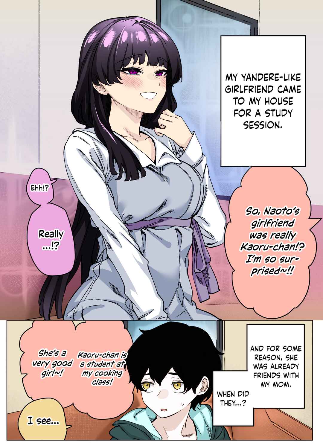 Page 1 Chapter 49 I Thought She Was a Yandere, but Apparently Shes Even Worse (Fan Colored)