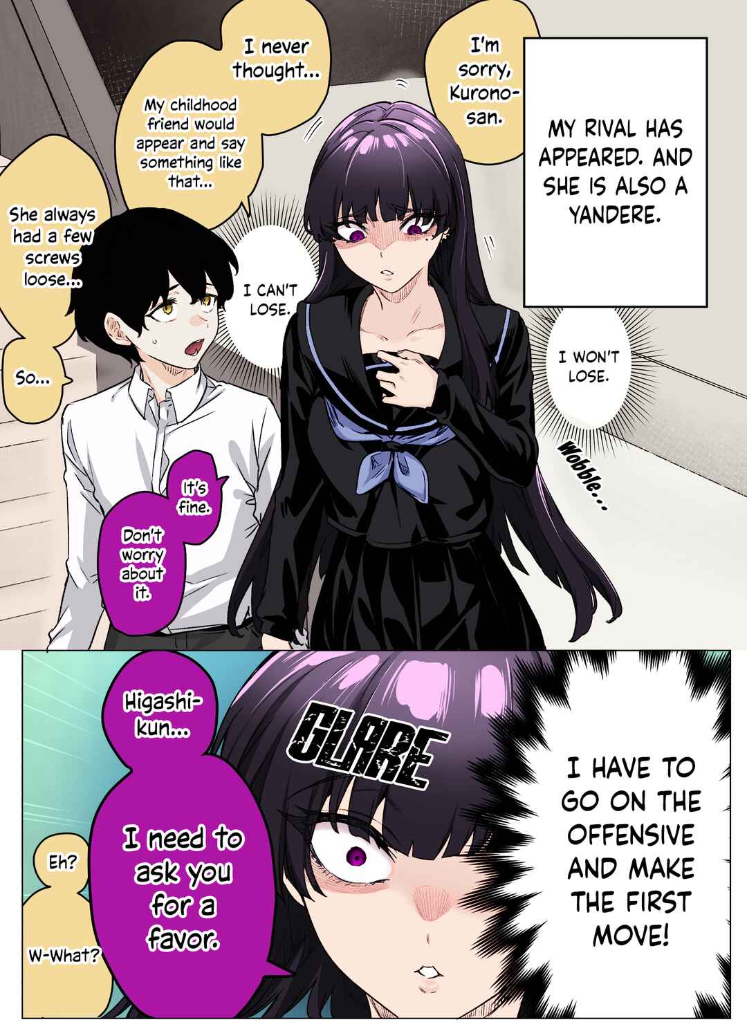 Page 1 Chapter 40 I Thought She Was a Yandere, but Apparently Shes Even Worse (Fan Colored)