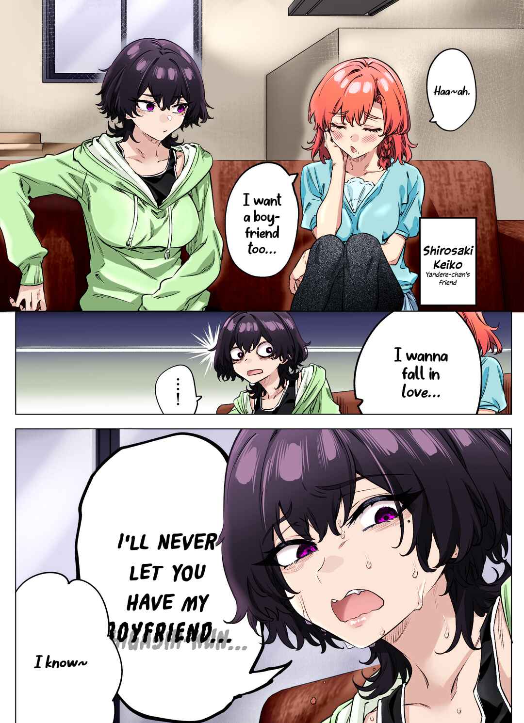 Page 1 Chapter 75 I Thought She Was a Yandere, but Apparently Shes Even Worse (Fan Colored)
