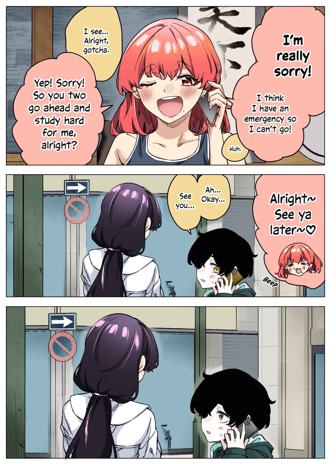 Page 3 Chapter 48 I Thought She Was a Yandere, but Apparently Shes Even Worse (Fan Colored)