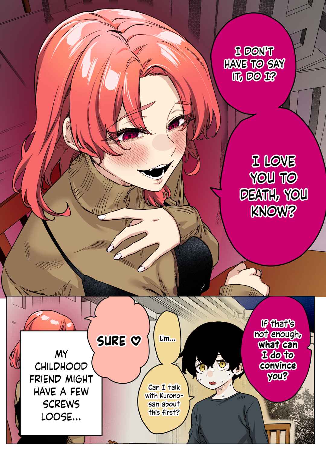Page 2 Chapter 36 I Thought She Was a Yandere, but Apparently Shes Even Worse (Fan Colored)