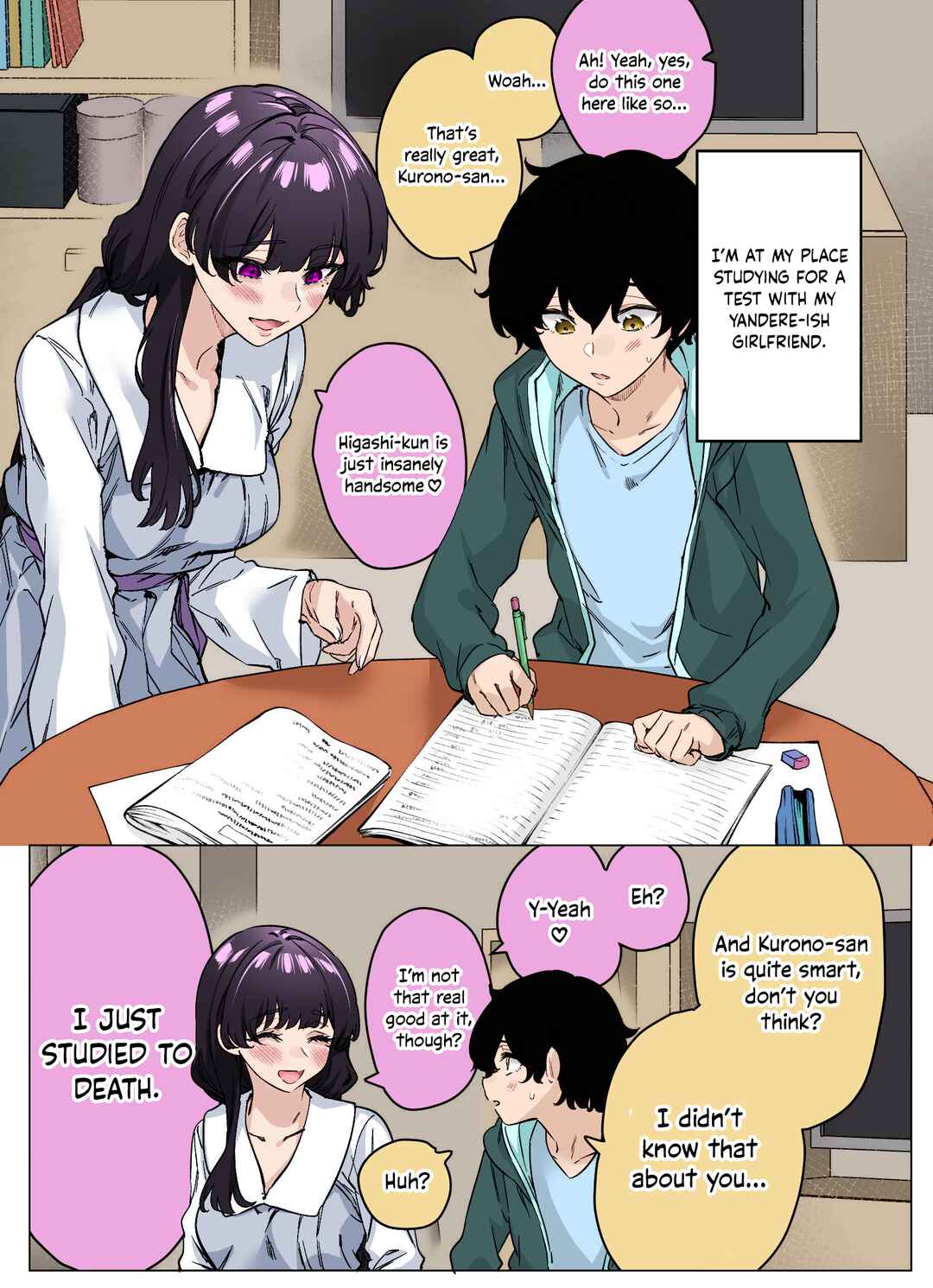 Page 1 Chapter 52 I Thought She Was a Yandere, but Apparently Shes Even Worse (Fan Colored)