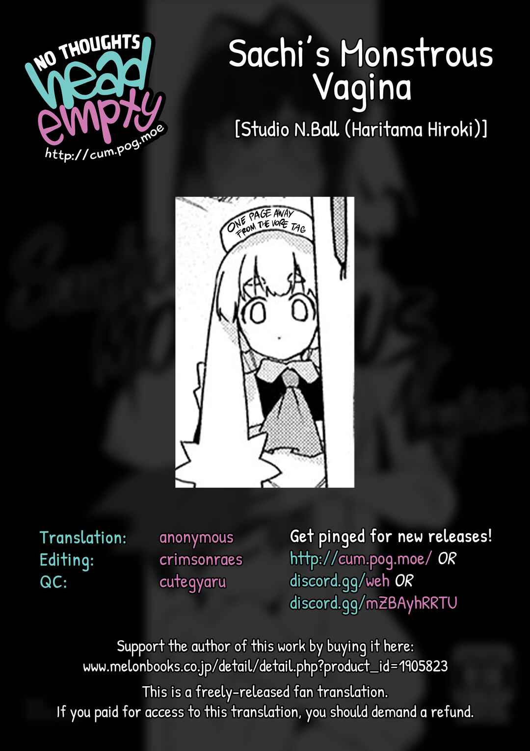 Page 9 Chapter Unknown_9fa6 Ano Hito no I ni wa Boku ga Tarinai - Sachis Monstrous Vagina