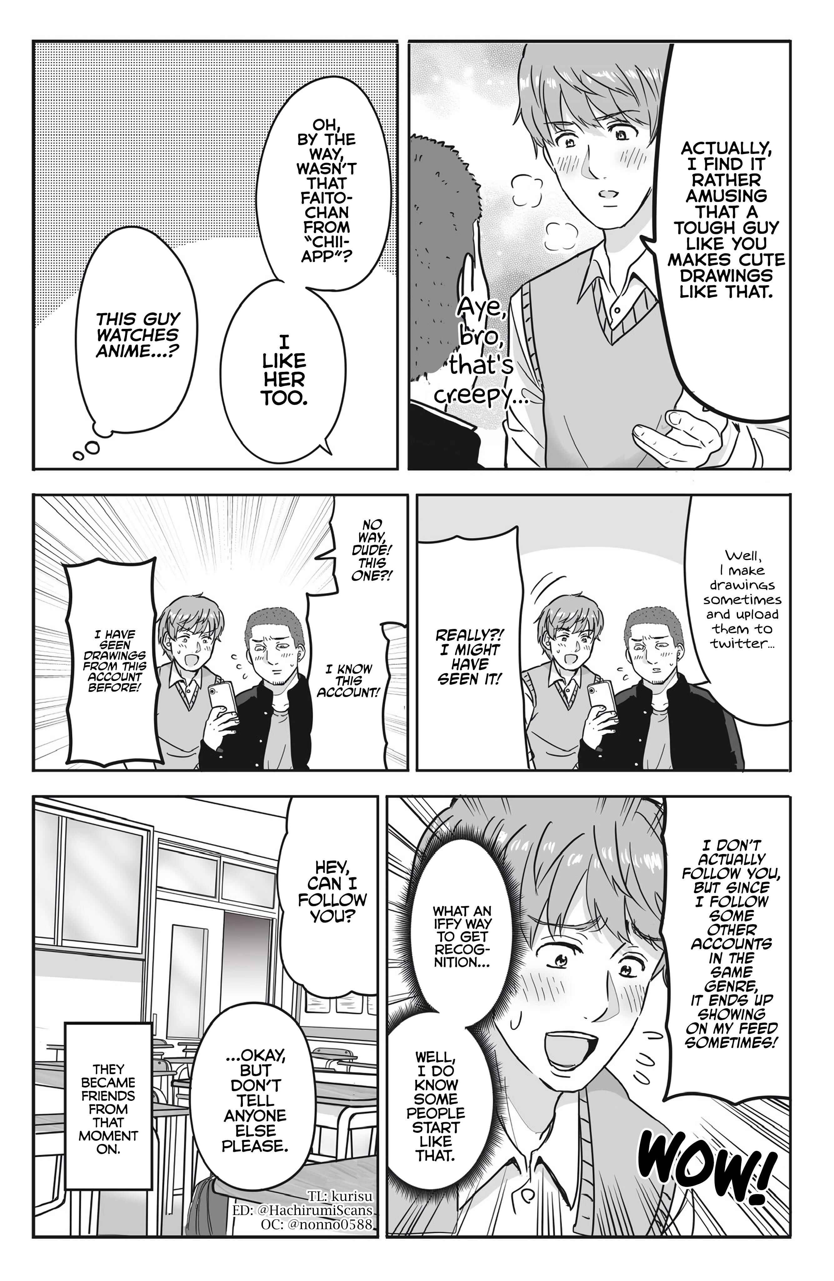 Page 4 Chapter 1 A Guy Who Looks Tough But Draws Cute Stuff