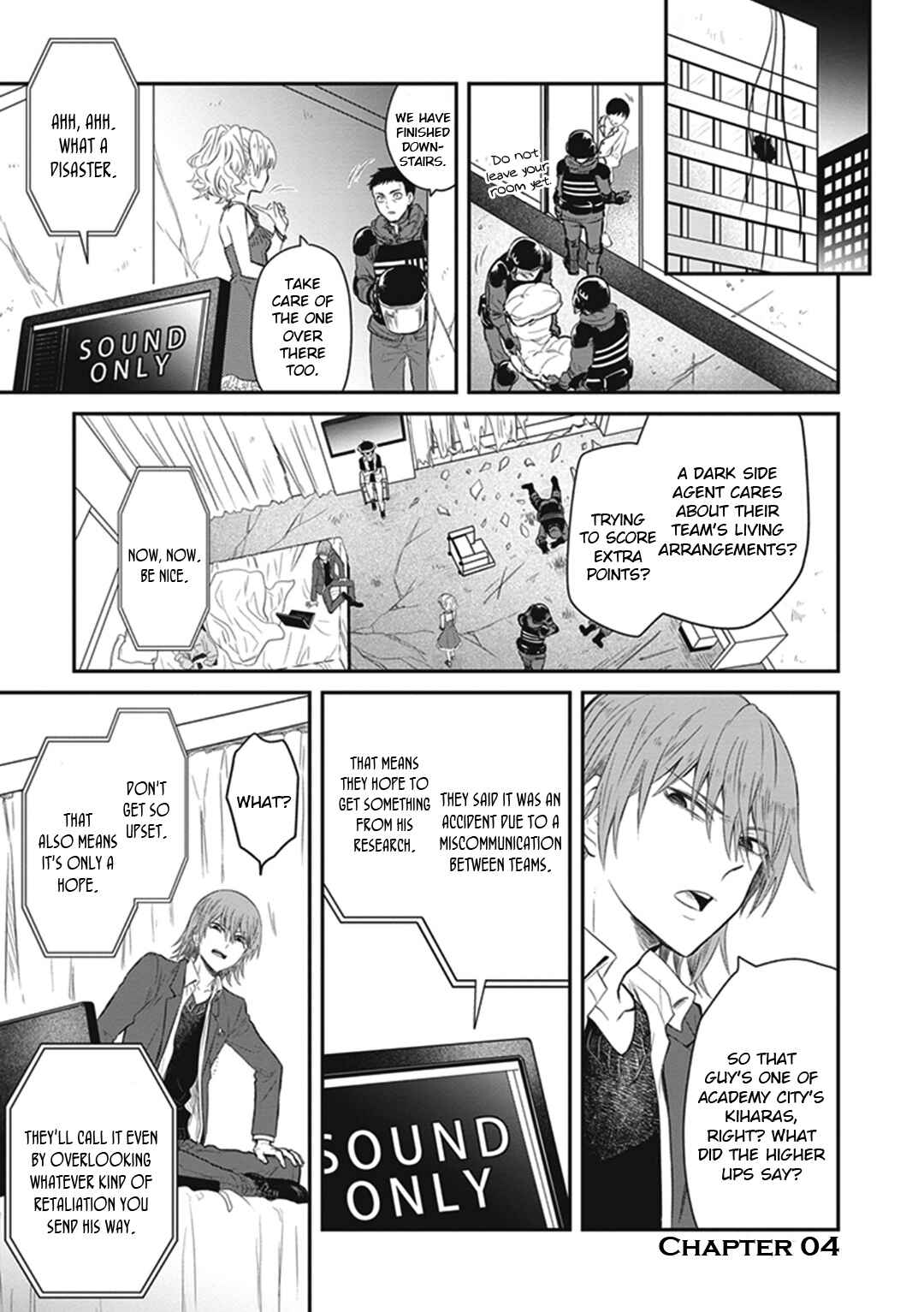 Page 1 Chapter 4 Toaru Majutsu no Index Gaiden - Toaru Kagaku no Dark Matter