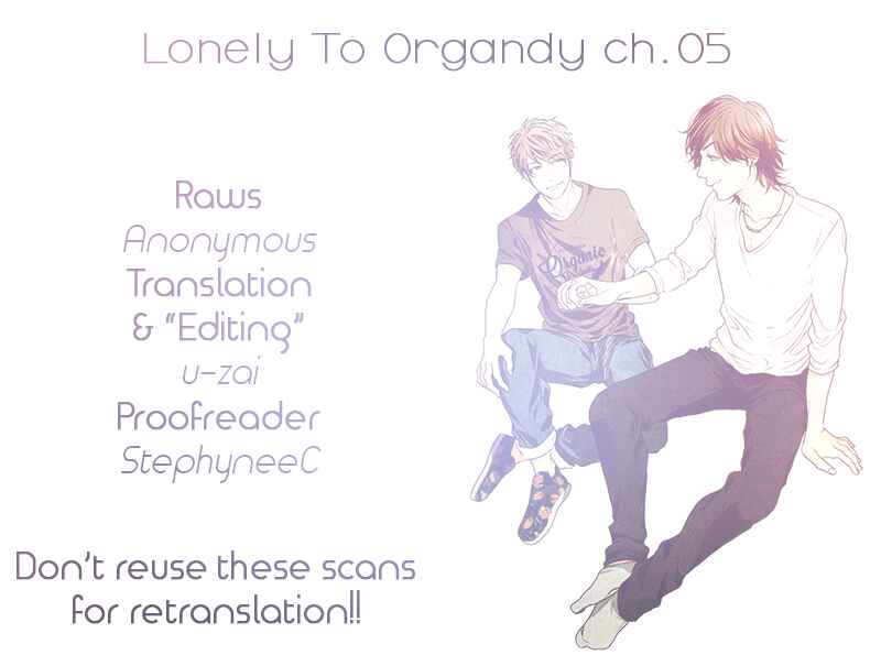 Page 1 Chapter 5 Lonely to Organdy