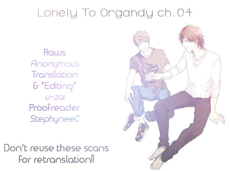 Page 1 Chapter 4 Lonely to Organdy