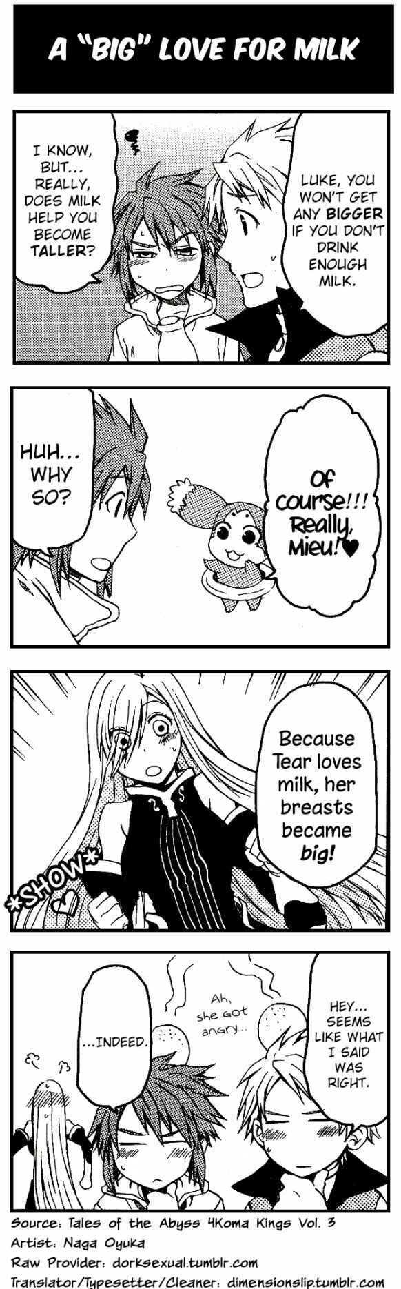 Page 1 Chapter 5 Tales of the Abyss 4koma Kings