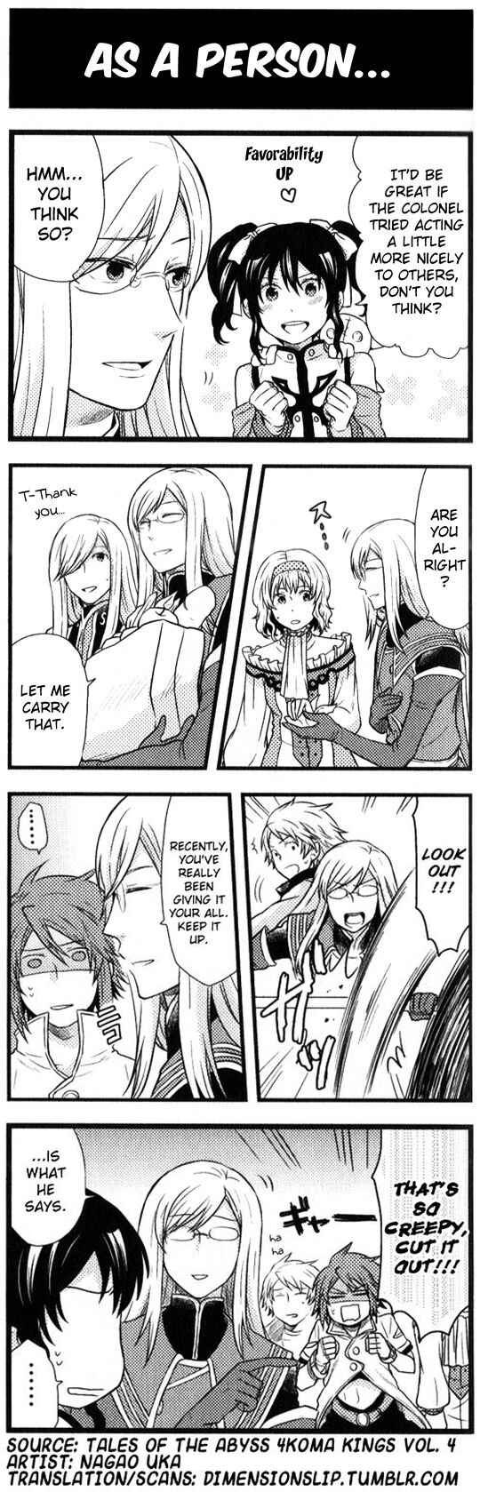 Page 1 Chapter 96 Tales of the Abyss 4koma Kings