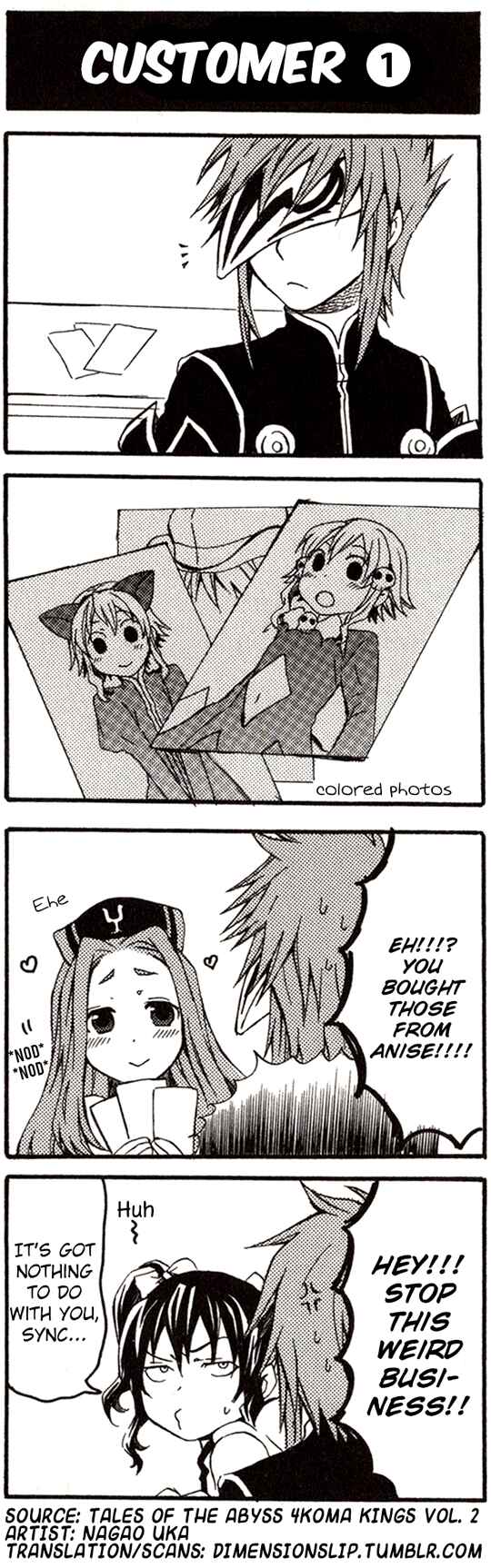 Page 1 Chapter 101 Tales of the Abyss 4koma Kings