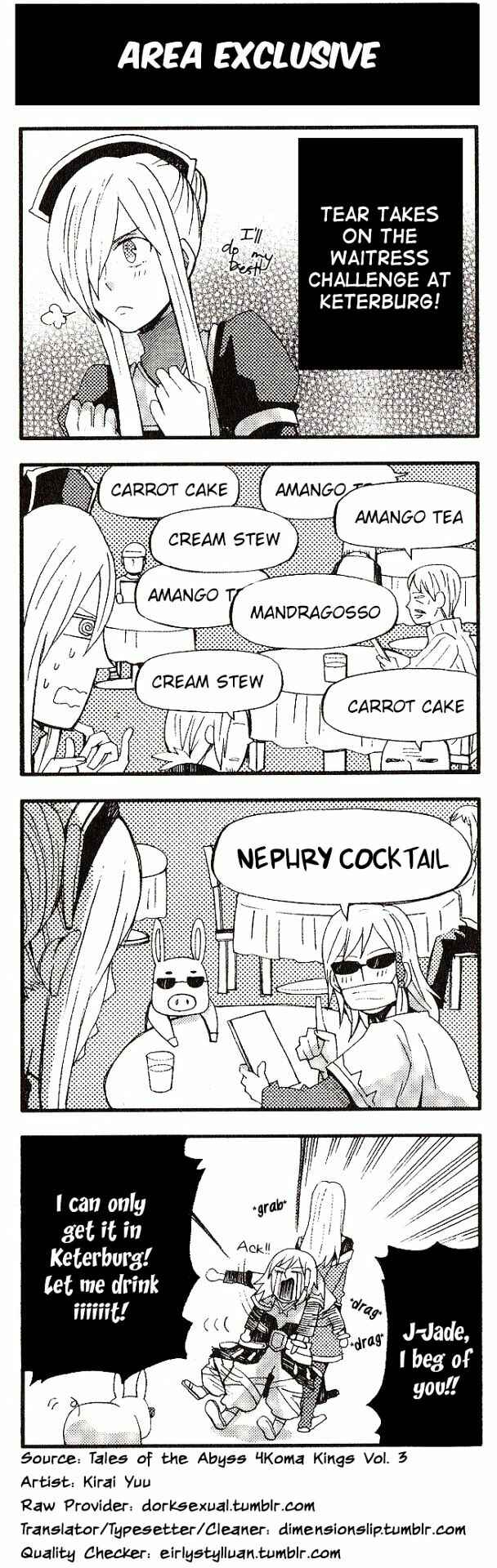 Page 1 Chapter 4 Tales of the Abyss 4koma Kings