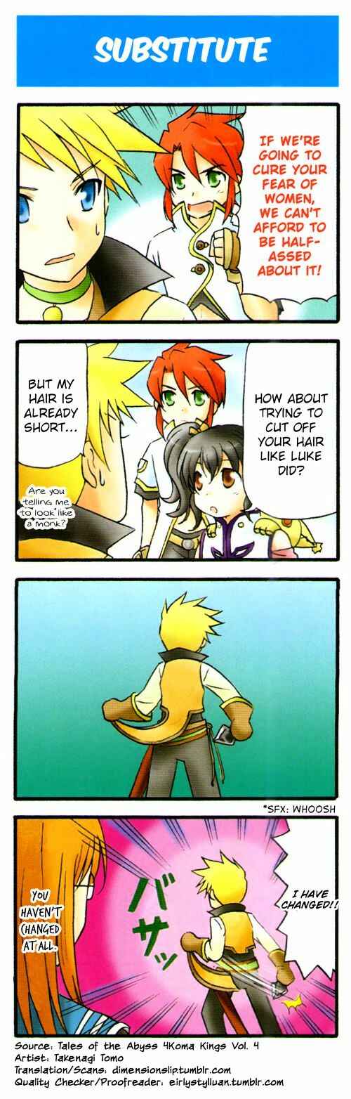 Page 1 Chapter 8 Tales of the Abyss 4koma Kings