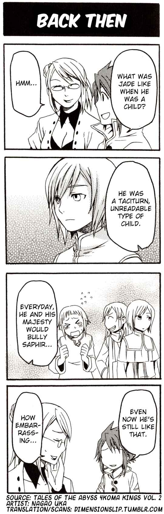 Page 1 Chapter 107 Tales of the Abyss 4koma Kings