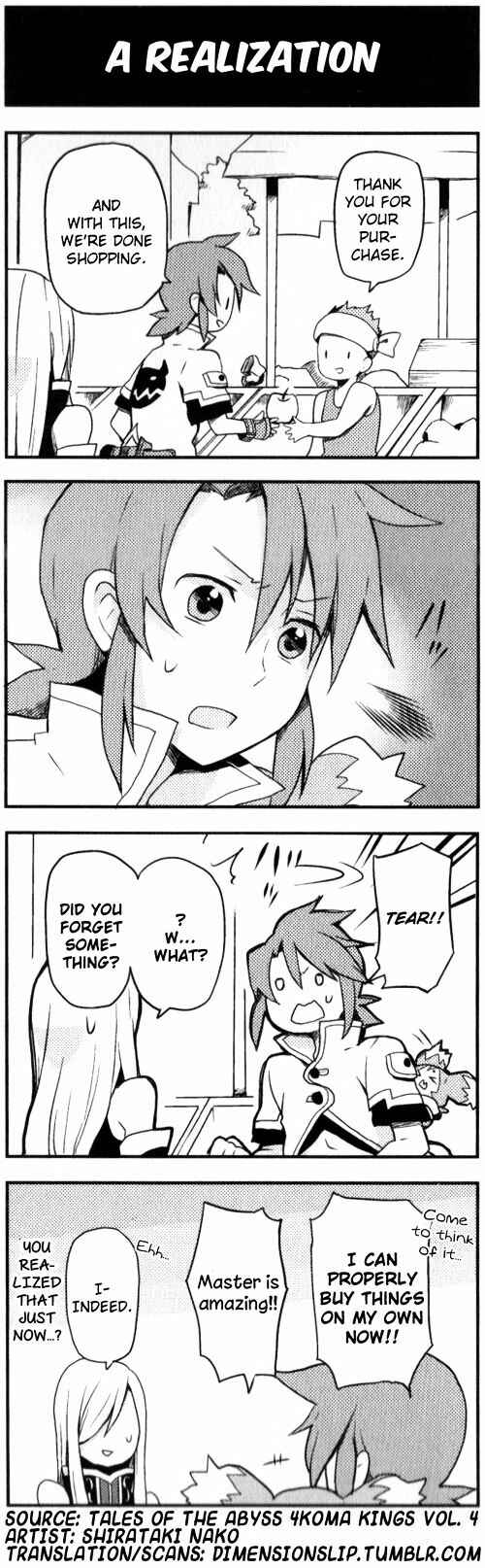 Page 1 Chapter 82 Tales of the Abyss 4koma Kings