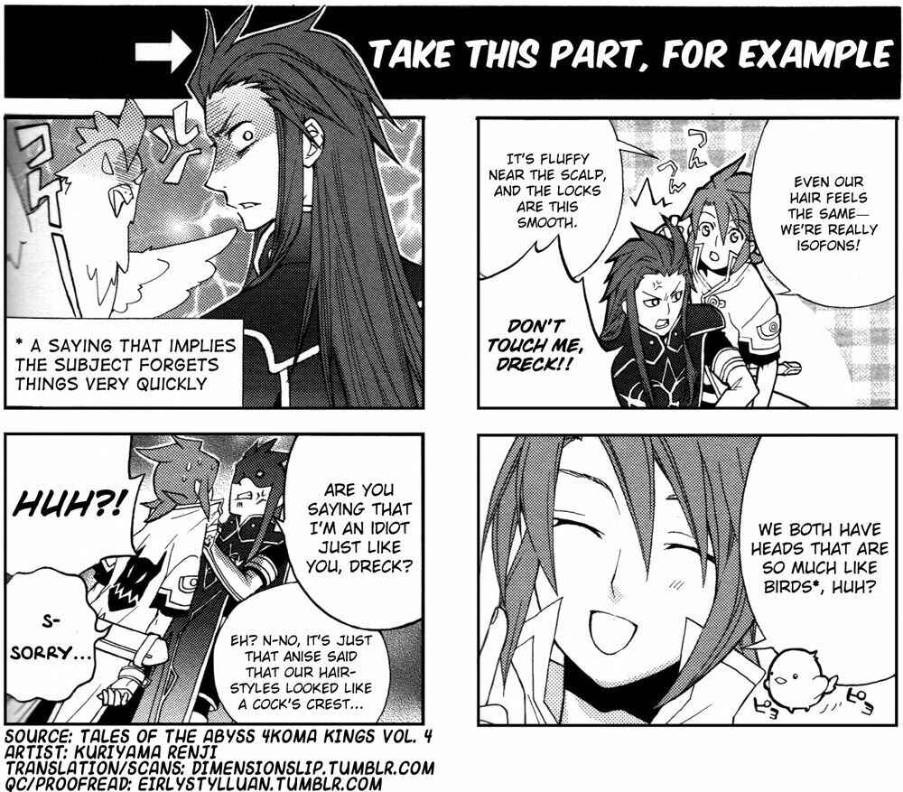 Page 1 Chapter 56 Tales of the Abyss 4koma Kings