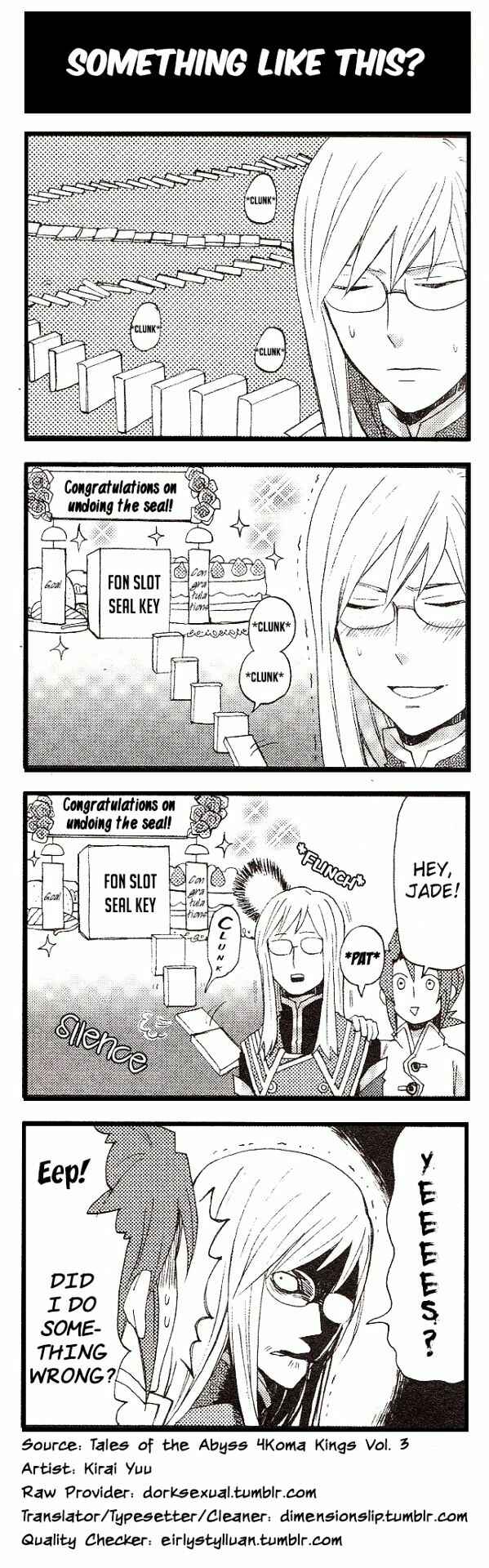 Page 1 Chapter 3 Tales of the Abyss 4koma Kings