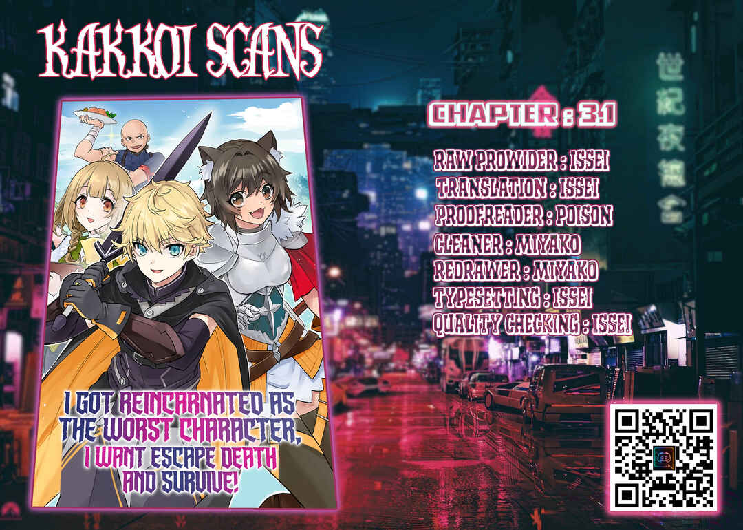 Page 1 Chapter 3.1 Saitei Chara ni Tensei shita Ore wa Ikinokoritai
