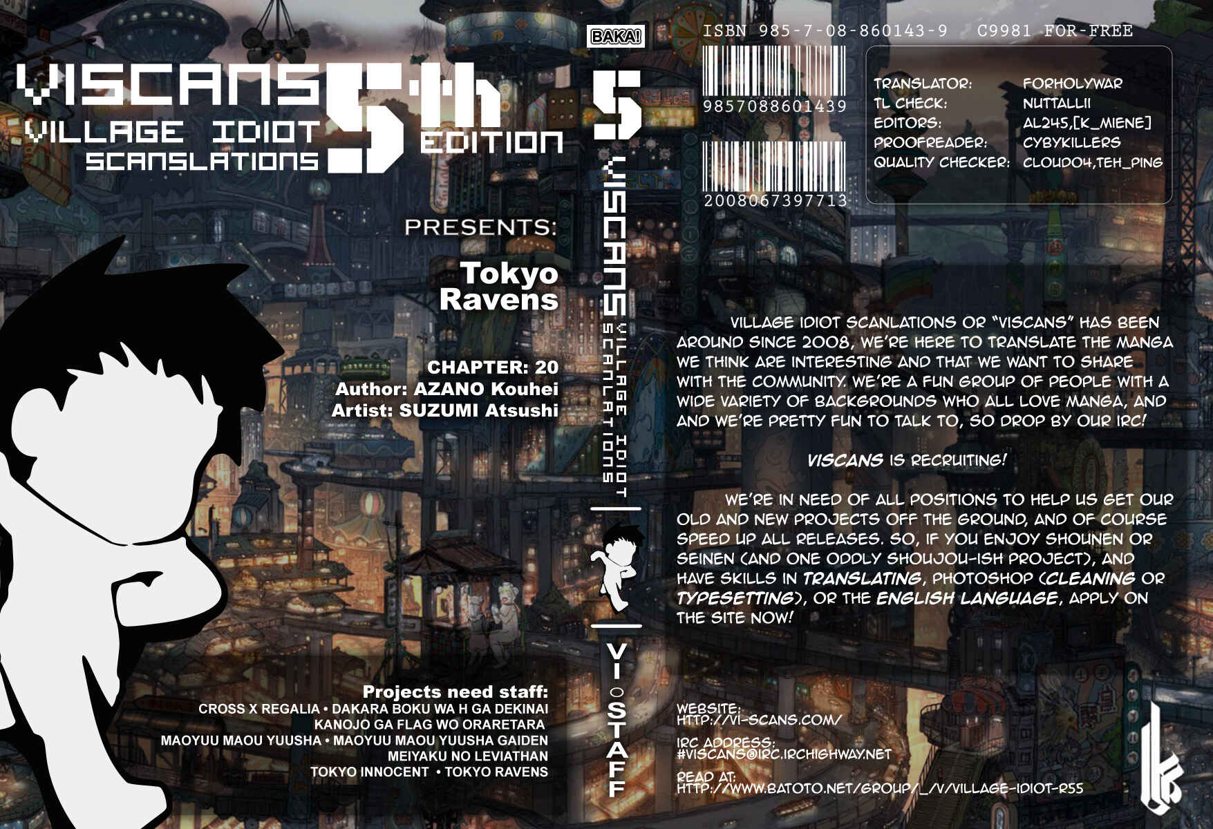 Page 1 Chapter 20 Tokyo Ravens
