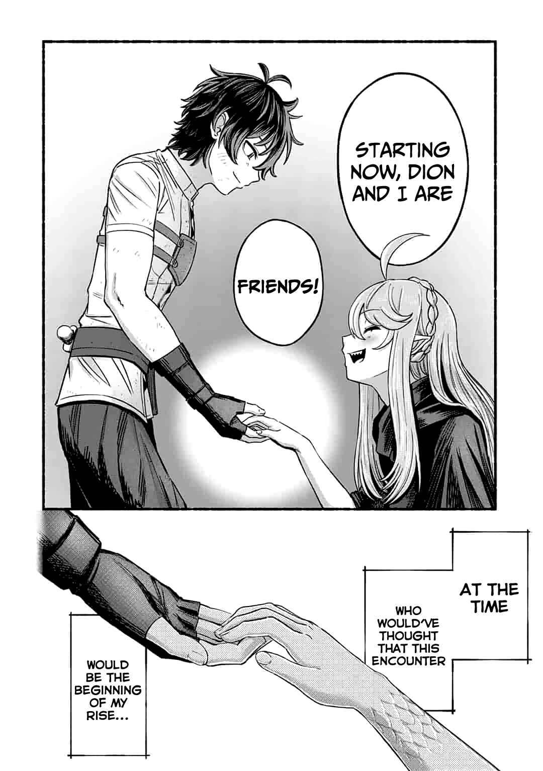 Page 23 Chapter 1.2 Ryuu to Ayumu Nariagari Boukensha-dou: Youzumi Toshite S-Rank Party kara Tsuihou Sareta Kaifuku Majutsushi, Suterareta Saki de Saikyou no Shinryuu o Fukkatsu Sasete Shimau