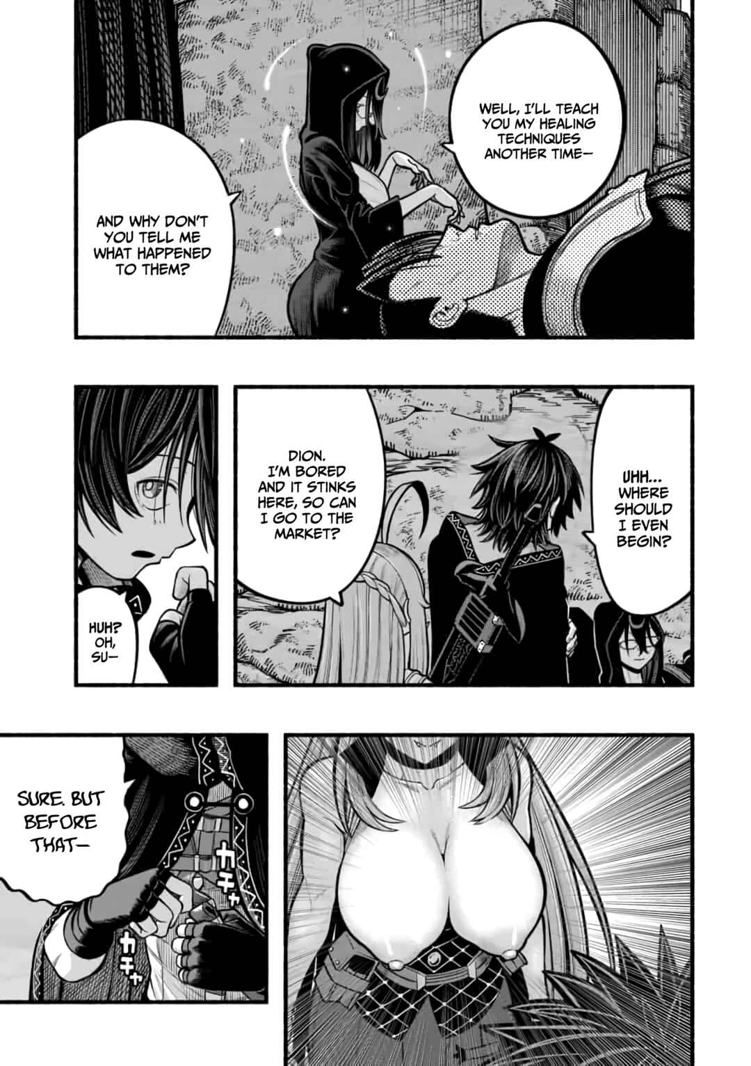 Page 4 Chapter 21 Ryuu to Ayumu Nariagari Boukensha-dou: Youzumi Toshite S-Rank Party kara Tsuihou Sareta Kaifuku Majutsushi, Suterareta Saki de Saikyou no Shinryuu o Fukkatsu Sasete Shimau