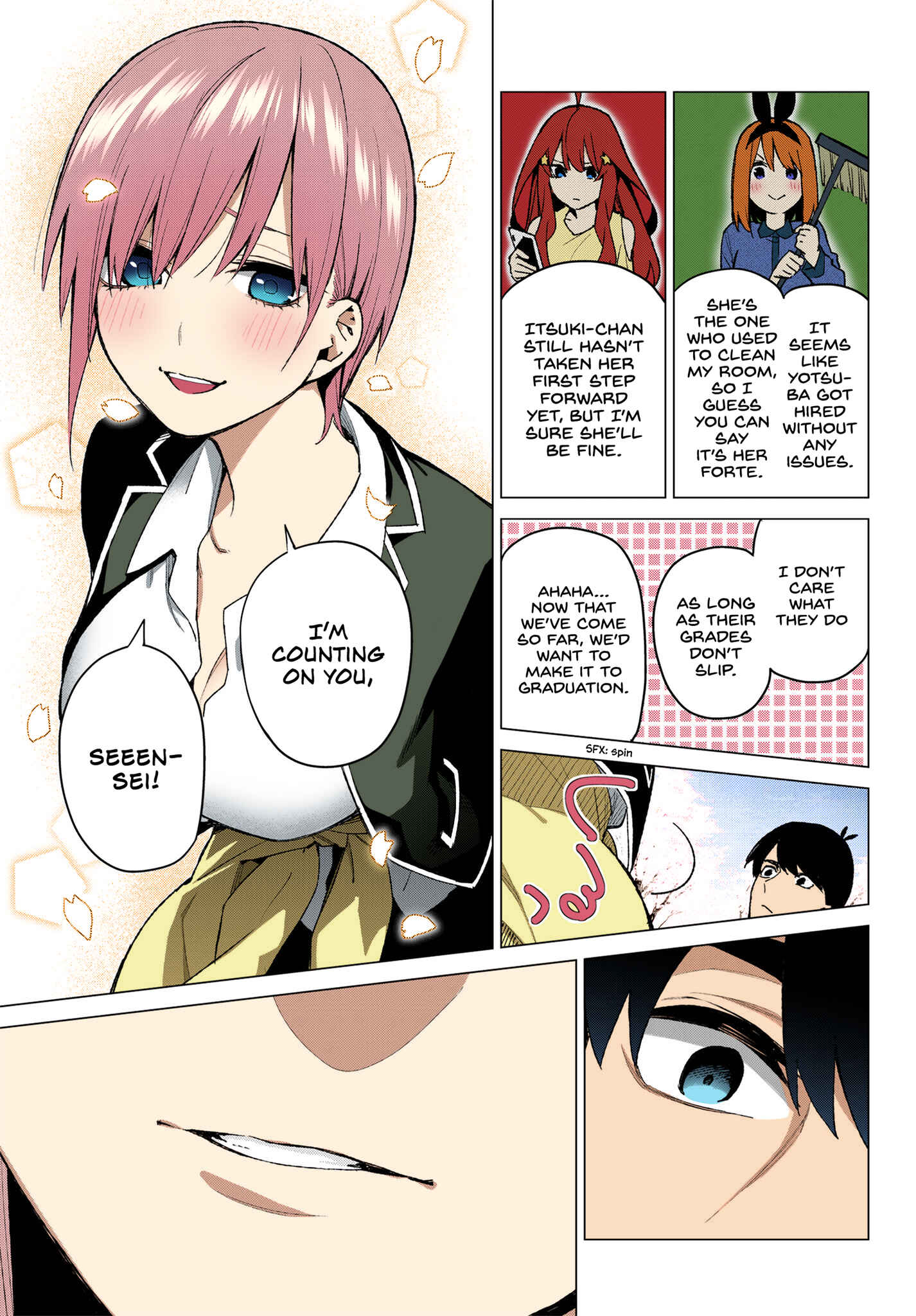 Page 15 Chapter 69 5Toubun no Hanayome (Fan Colored)