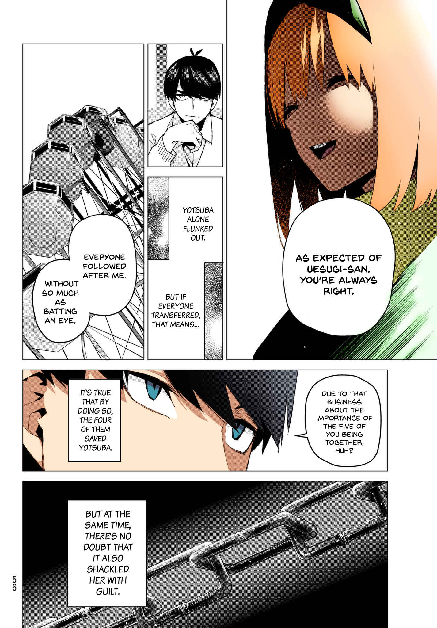 Page 12 Chapter 56 5Toubun no Hanayome (Fan Colored)