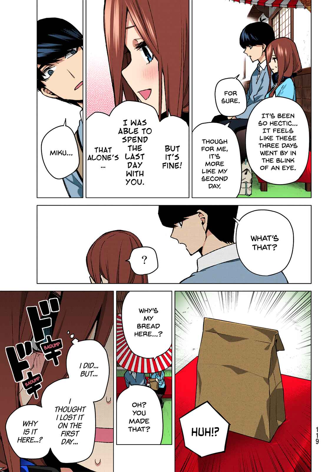 Page 13 Chapter 84 5Toubun no Hanayome (Fan Colored)