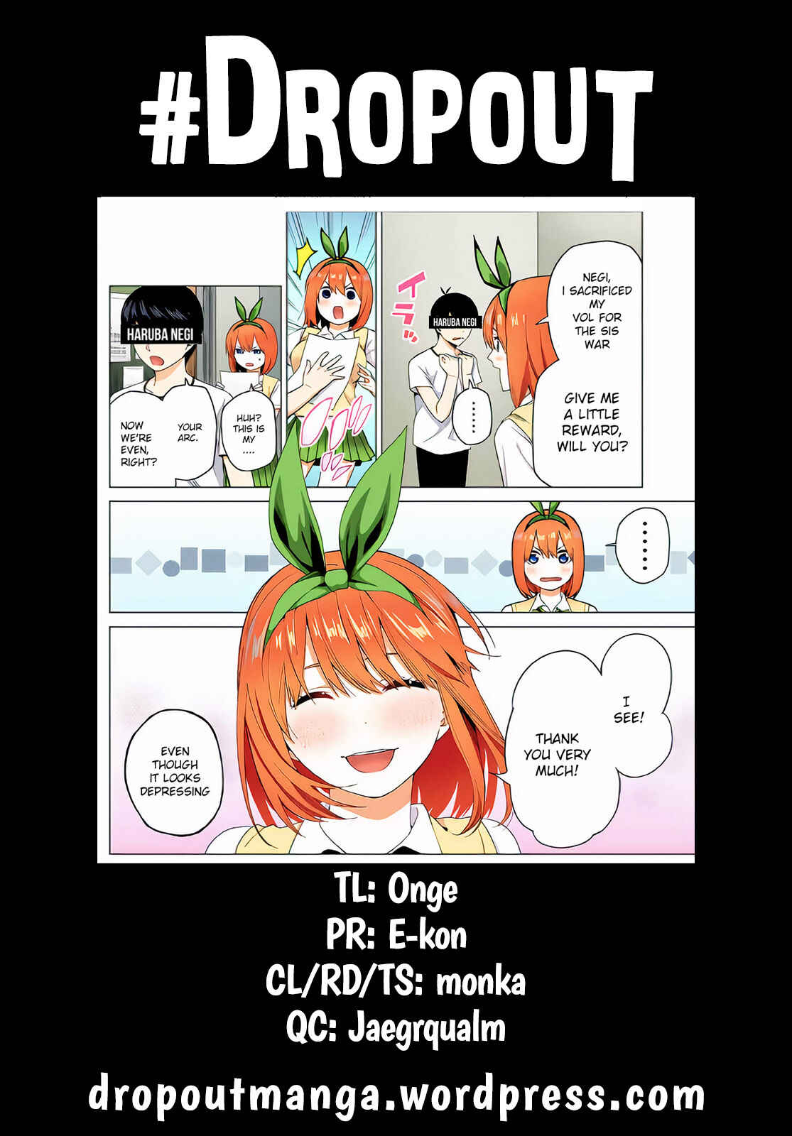 Page 20 Chapter 87 5Toubun no Hanayome (Fan Colored)