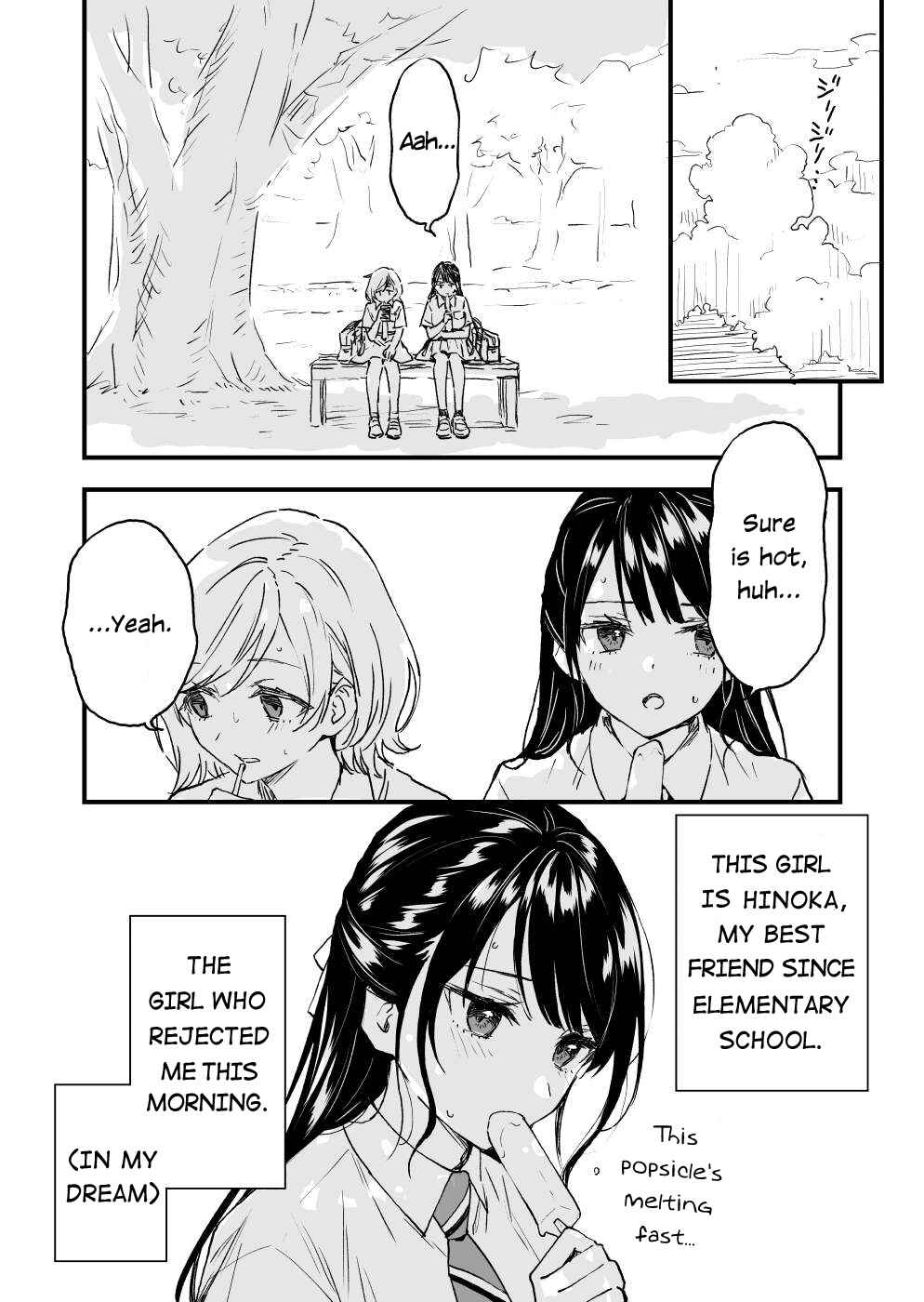 Page 3 Chapter 1 A Yuri Manga That Starts With Getting Rejected in a Dream (Pre-serialization)
