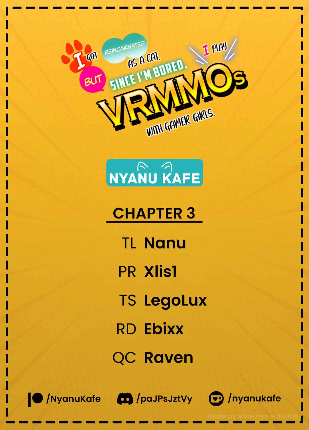 Page 1 Chapter 3 Neko ni Tenseishita kedo Hima nano de Geema Joshi to Issho ni VRMMO wo suru