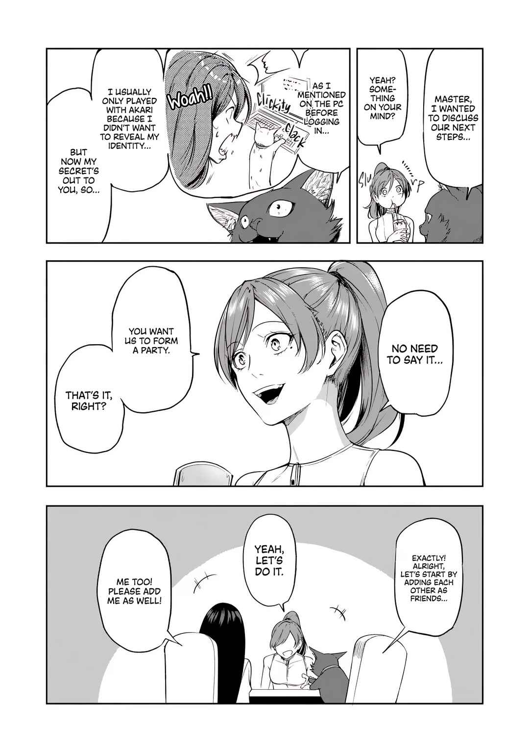 Page 10 Chapter 11 Neko ni Tenseishita kedo Hima nano de Geema Joshi to Issho ni VRMMO wo suru