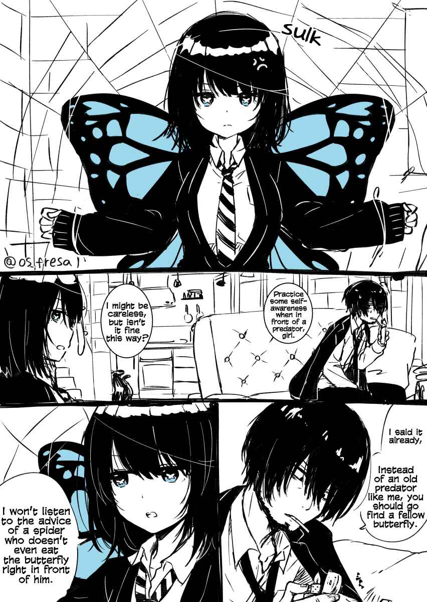 Page 3 Chapter 1 Gijinka Kumo to Chou no Manga
