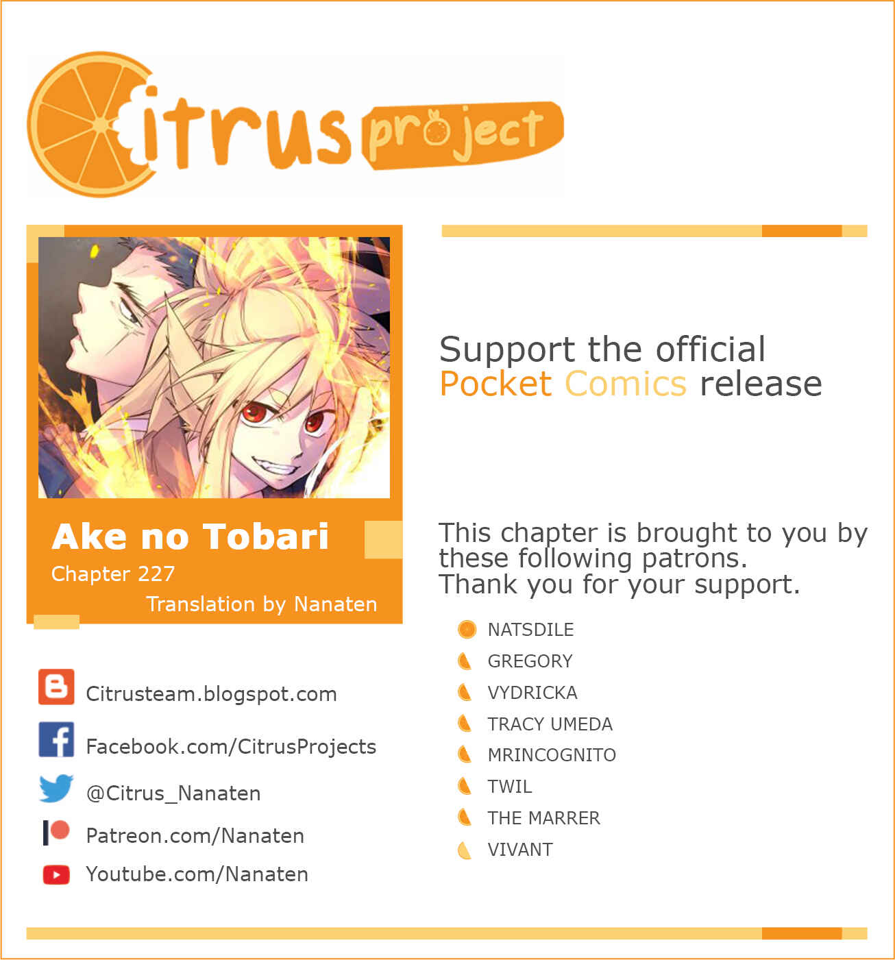 Page 1 Chapter 227 Tobari of the Dawn