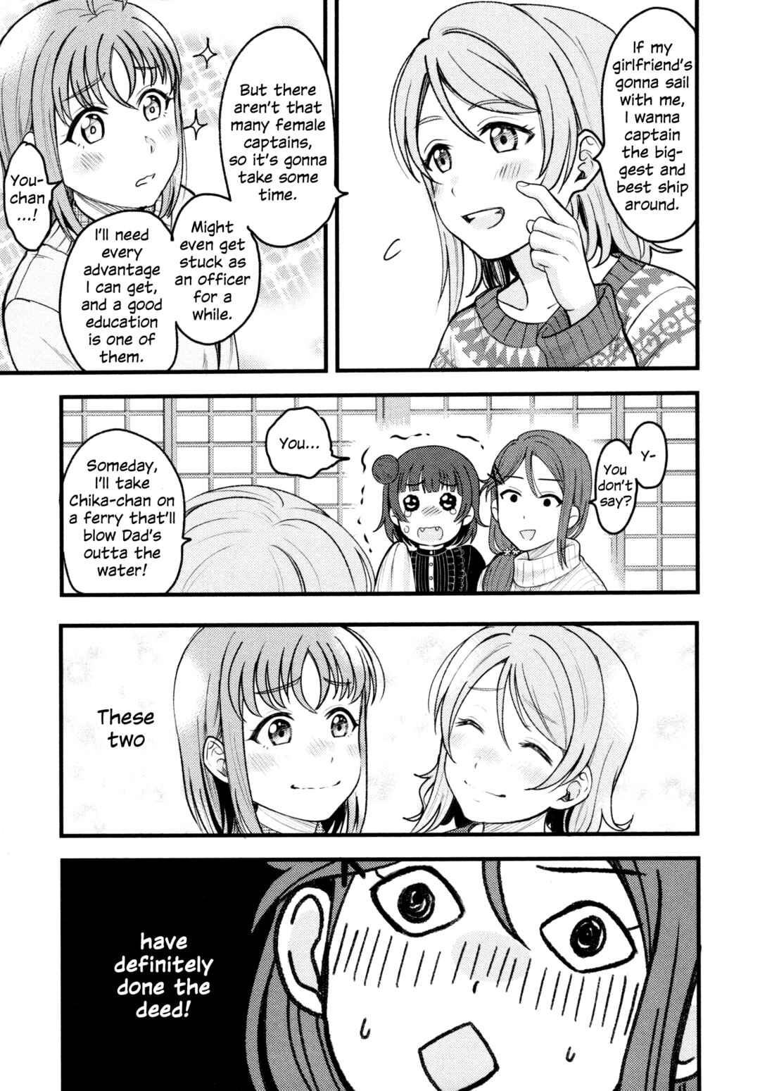 Page 38 Chapter 4 Love Live! Sunshine!! - Sailor Girlfriend (Doujinshi)