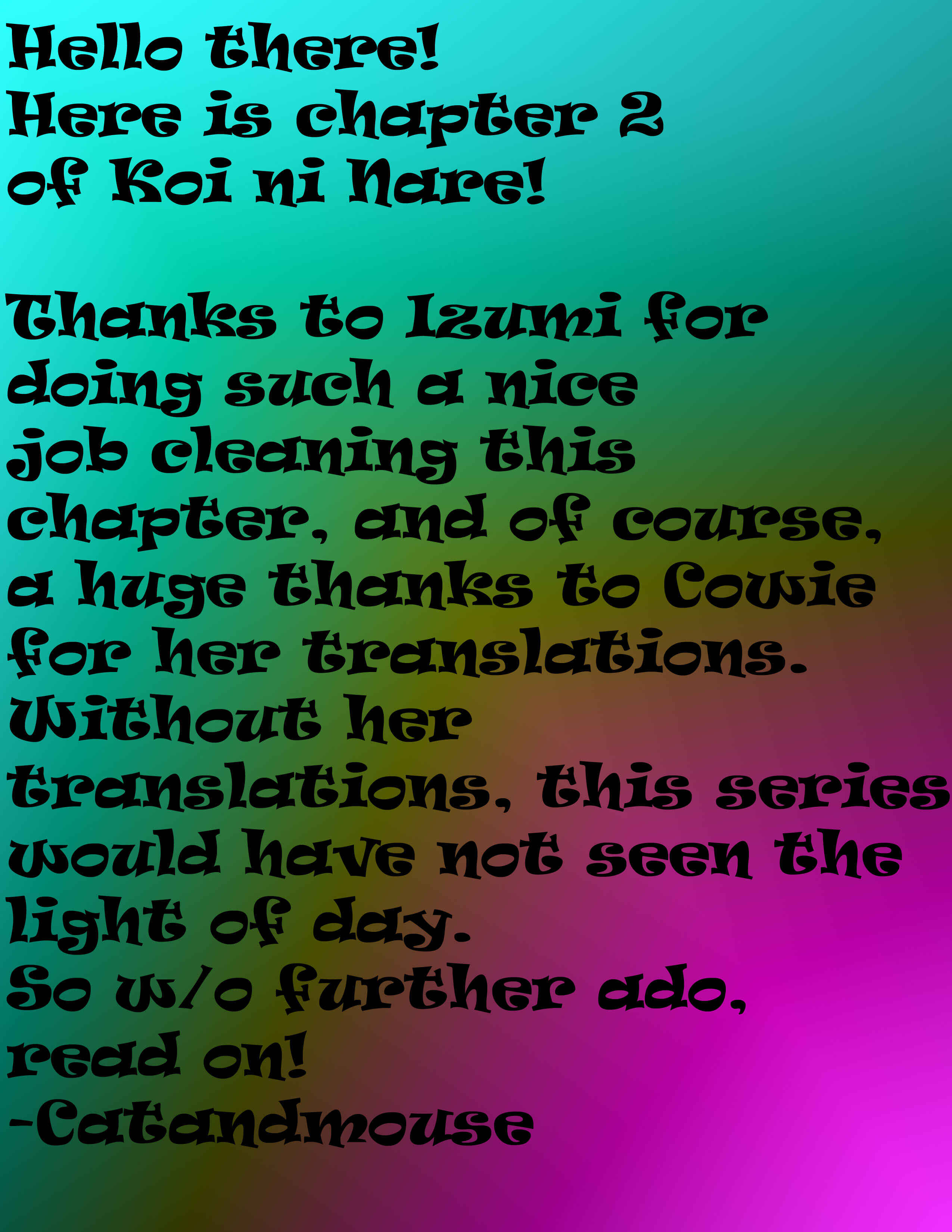 Page 1 Chapter 2 Koi ni Nare!