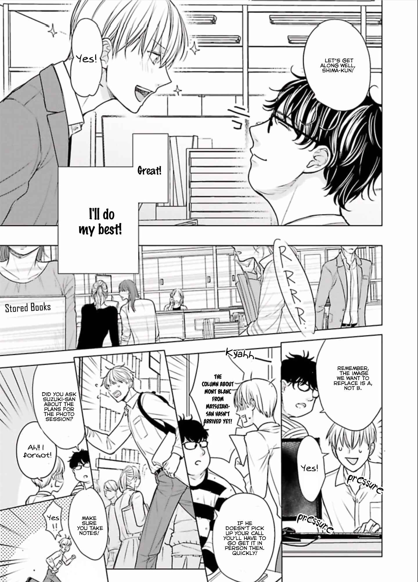Page 14 Chapter 1 Shinnyuu Shain no Omega desu ga, Senpai Alpha Kaizoushimasu!