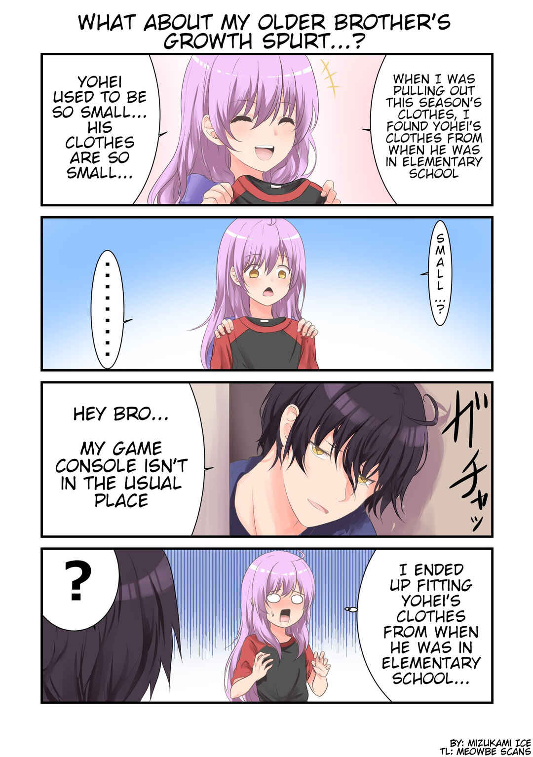 Page 1 Chapter 2 A Story About How No Matter How I Look at My Older Brother, He Looks Like a Younger Sister